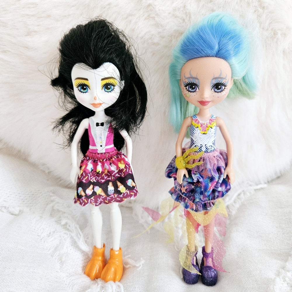 2 Enchantimals Dolls Preena Penguin & Jessa Jellyfish